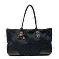 Shoulder Bag Medium Princy Tote Black Monogrammed Canvas