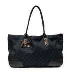 Shoulder Bag Medium Princy Tote Black Monogrammed Canvas