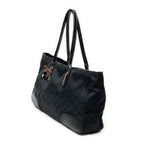 Shoulder Bag Medium Princy Tote Black Monogrammed Canvas