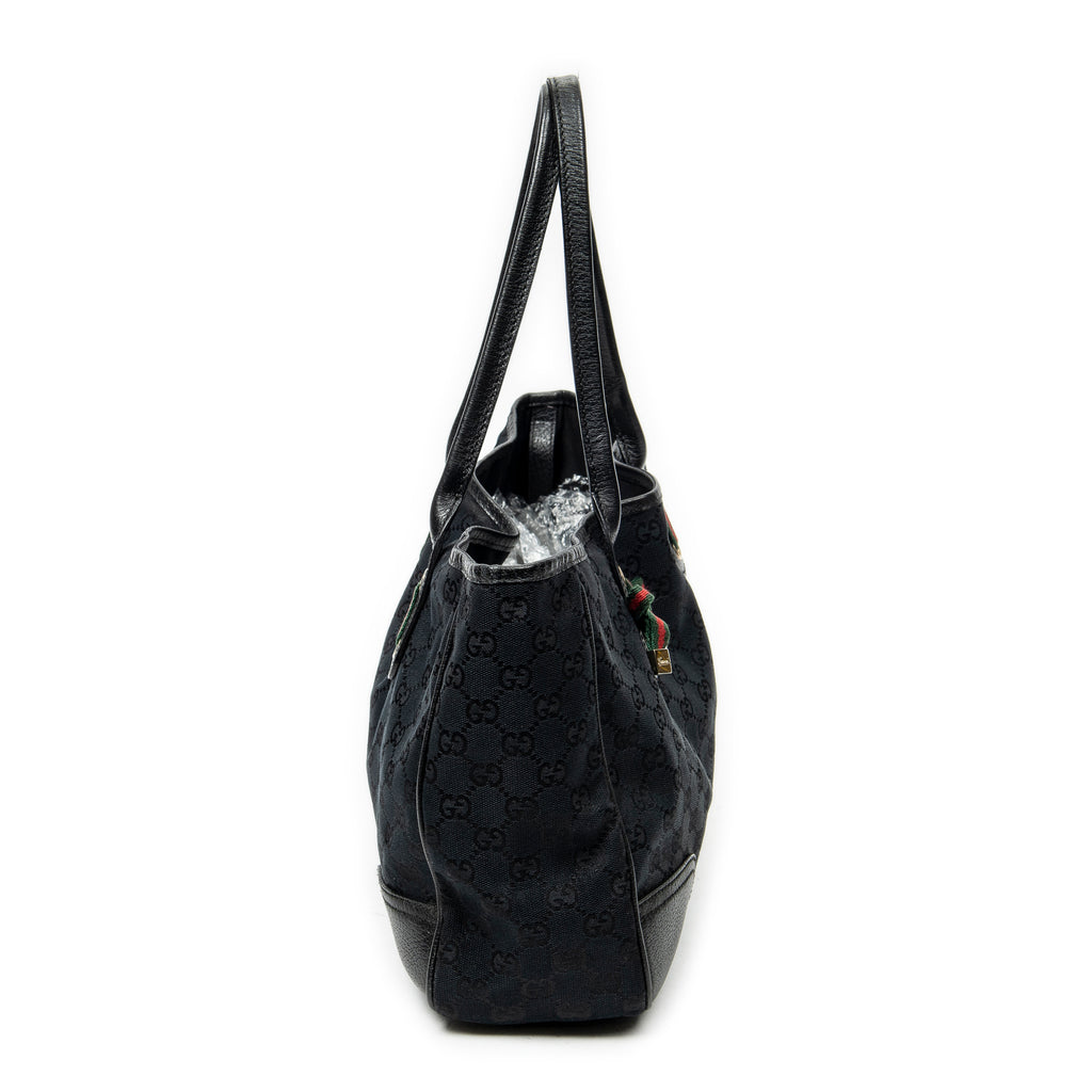 Shoulder Bag Medium Princy Tote Black Monogrammed Canvas