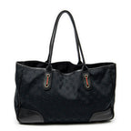 Shoulder Bag Medium Princy Tote Black Monogrammed Canvas