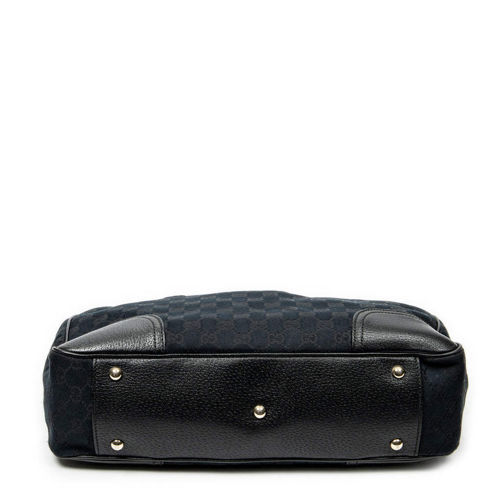 Shoulder Bag Medium Princy Tote Black Monogrammed Canvas