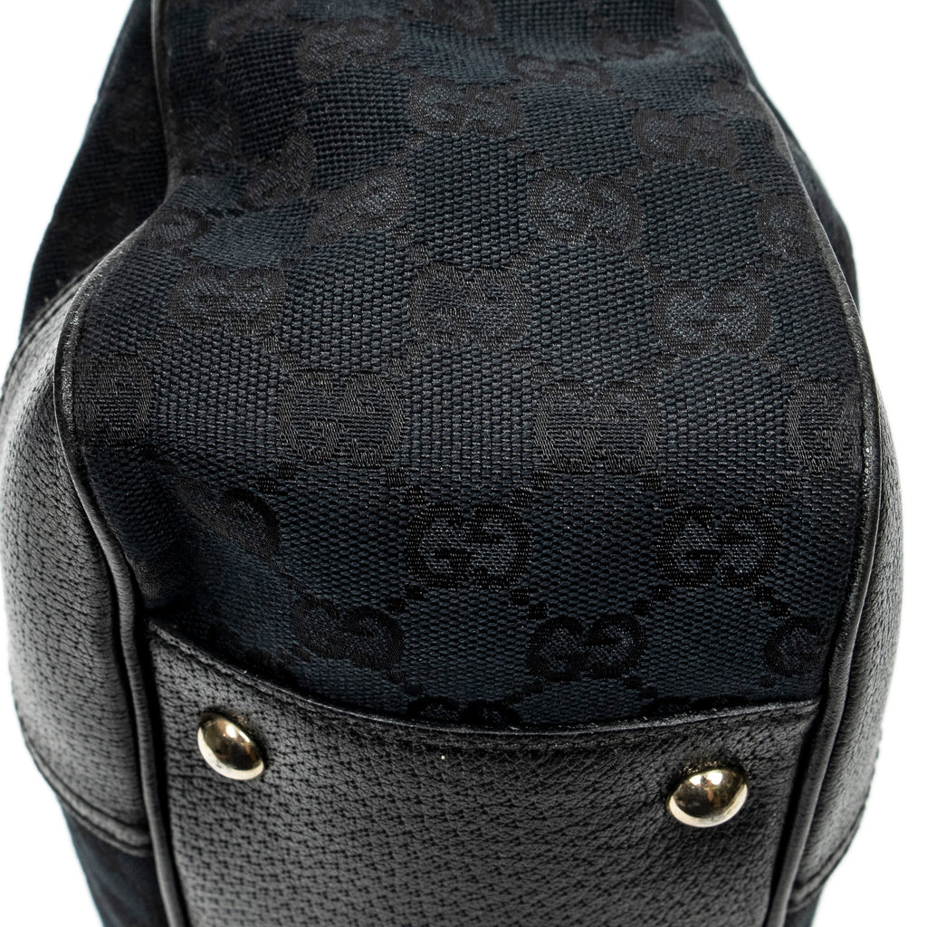 Shoulder Bag Medium Princy Tote Black Monogrammed Canvas