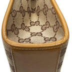 Shoulder Bag Square Bardot Tote Beige Monogrammed Canvas