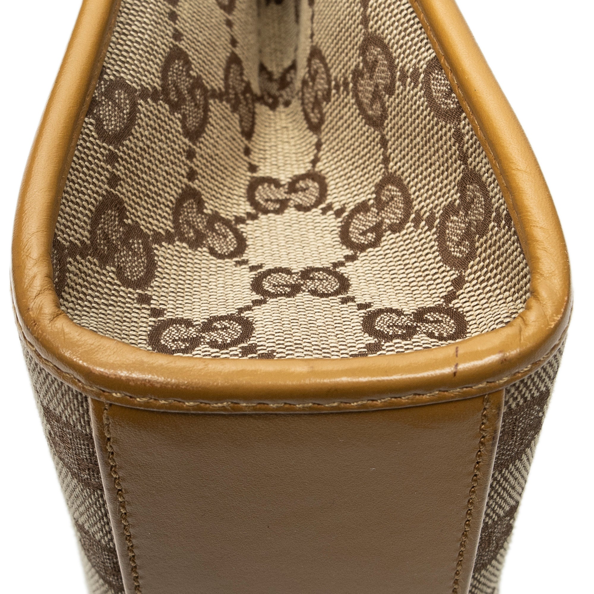 Shoulder Bag Square Bardot Tote Beige Monogrammed Canvas