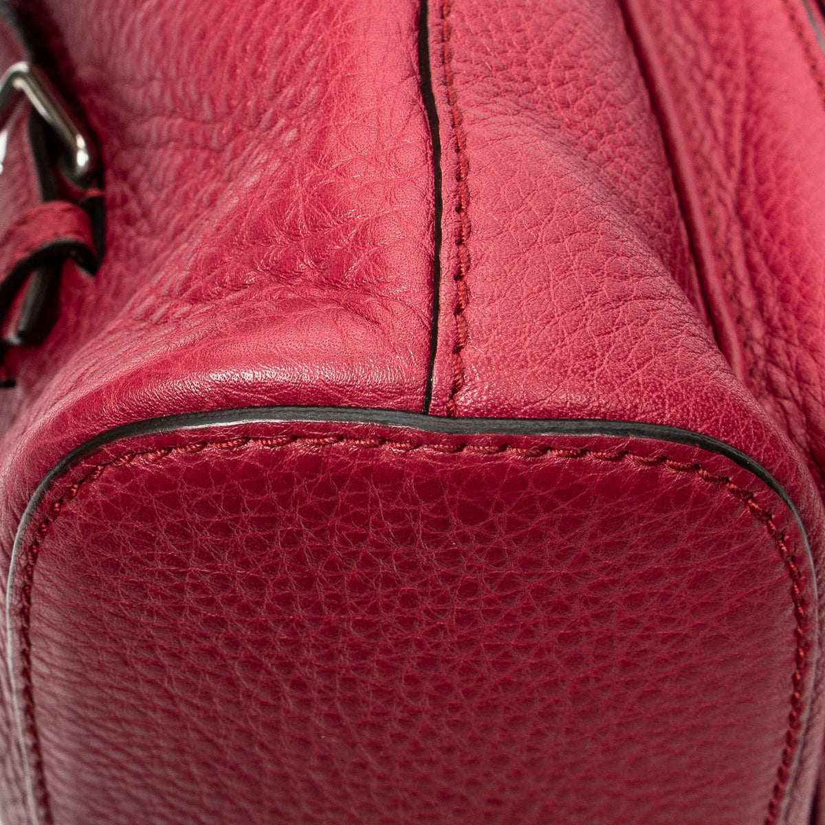 Backpack Medium Bamboo Tassel Backpack Fuchsia Calfskin Leather