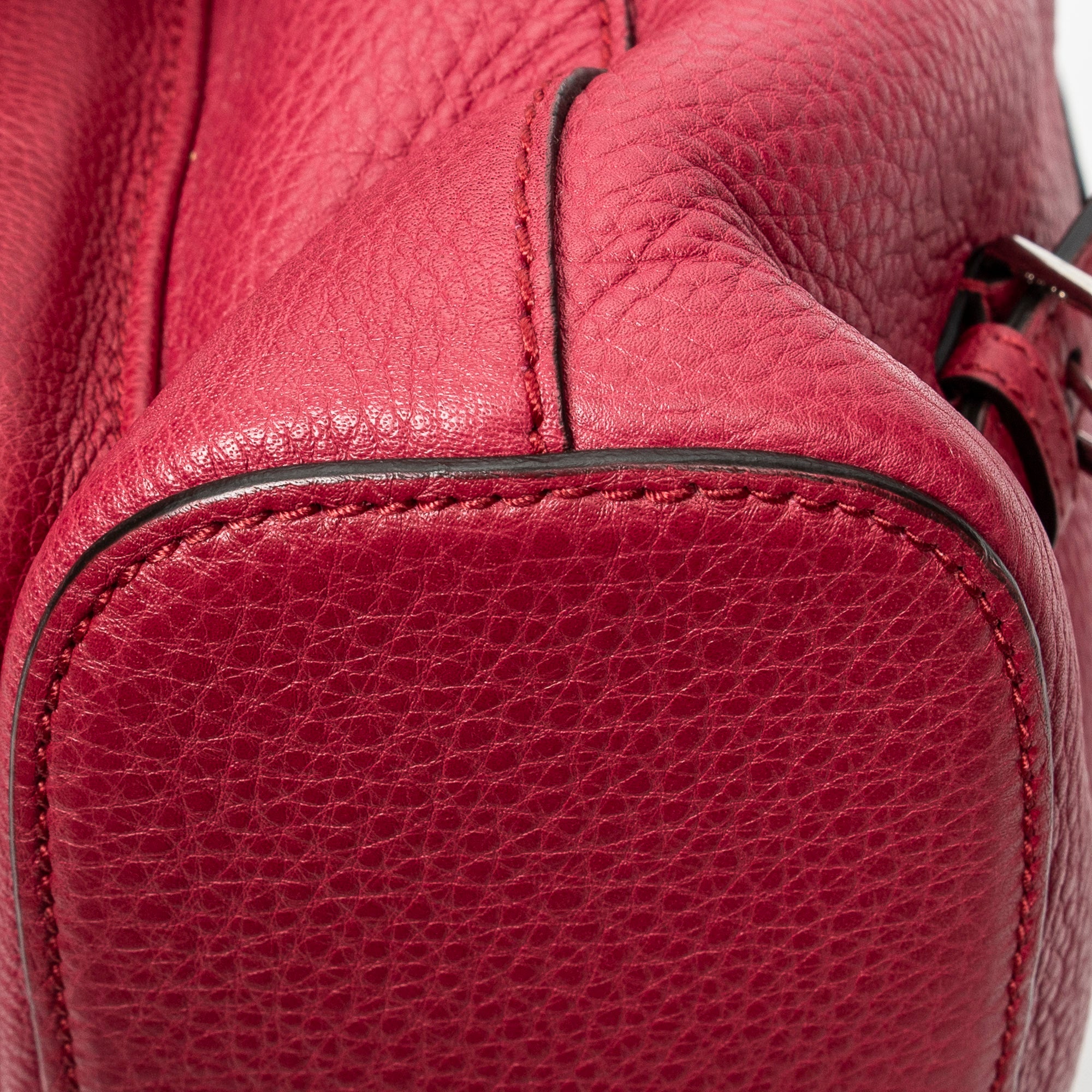 Backpack Medium Bamboo Tassel Backpack Fuchsia Calfskin Leather