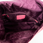 Shoulder Bag Maia Anagram Flap Top Handle Pink Grained Calfskin Leather