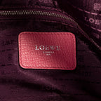 Shoulder Bag Maia Anagram Flap Top Handle Pink Grained Calfskin Leather