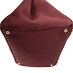 Prada - Cabas Canapa moyen orné de strass - Bordeaux