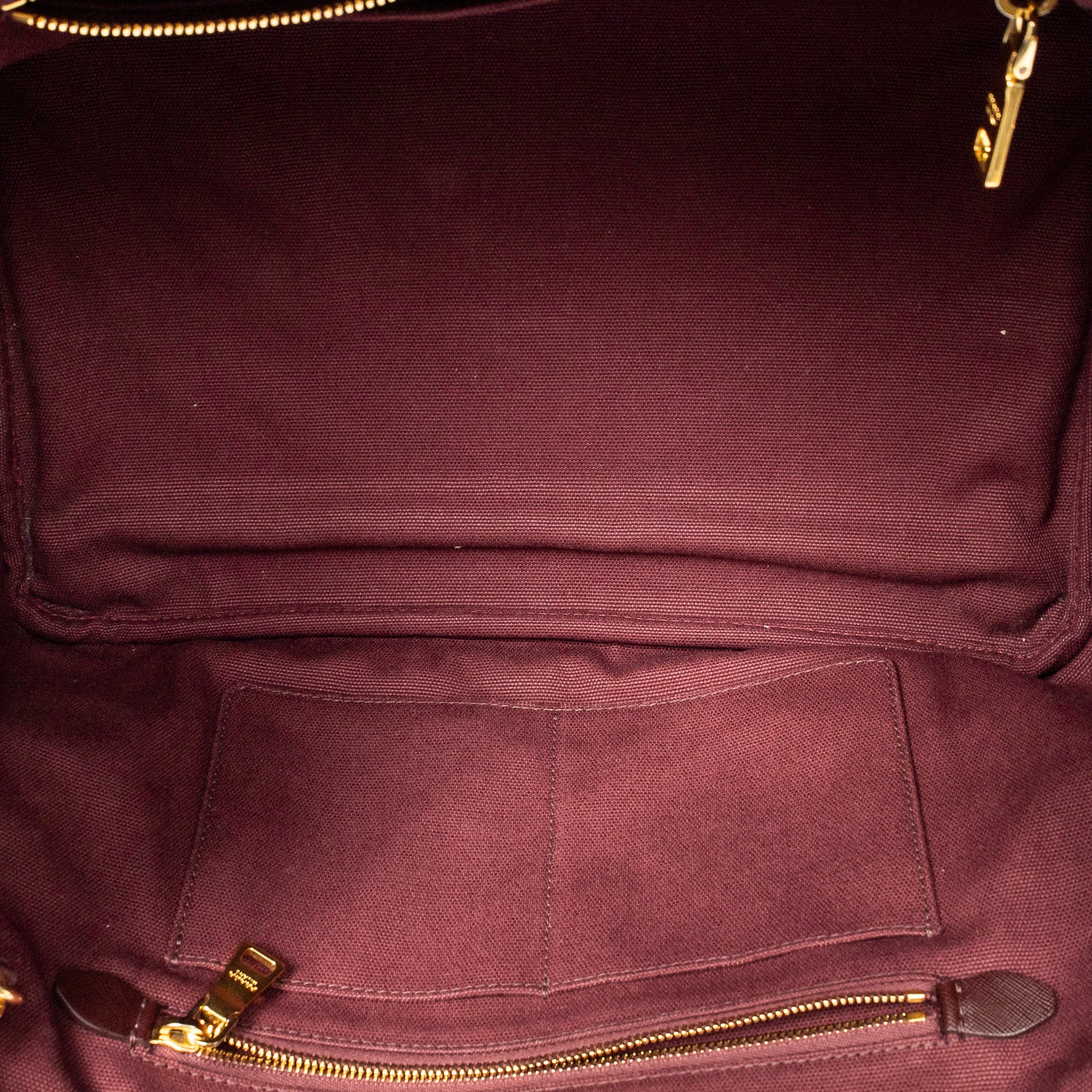 Prada - Cabas Canapa moyen orné de strass - Bordeaux