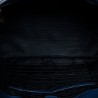 Handbag Large Open Tote Navy Saffiano Leather