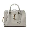 Shoulder Bag Small Monogram Cabas Gray Calfskin Leather