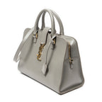 Shoulder Bag Small Monogram Cabas Gray Calfskin Leather