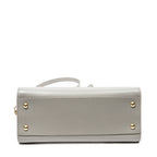 Shoulder Bag Small Monogram Cabas Gray Calfskin Leather