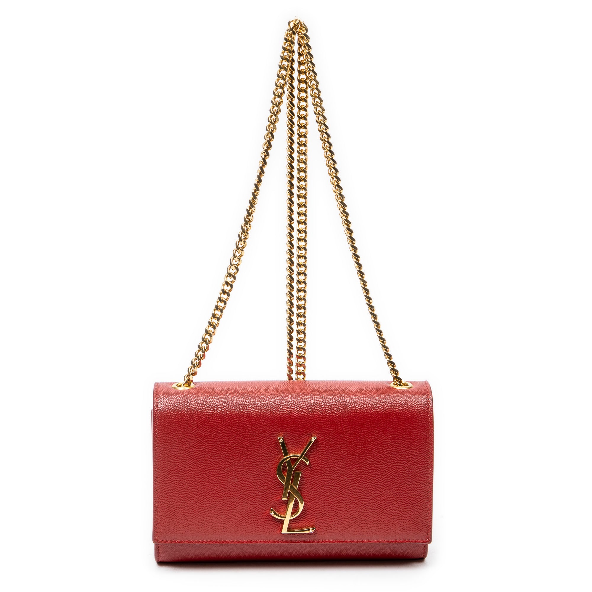 Shoulder Bag Small Kate Red Grain de Poudre Leather
