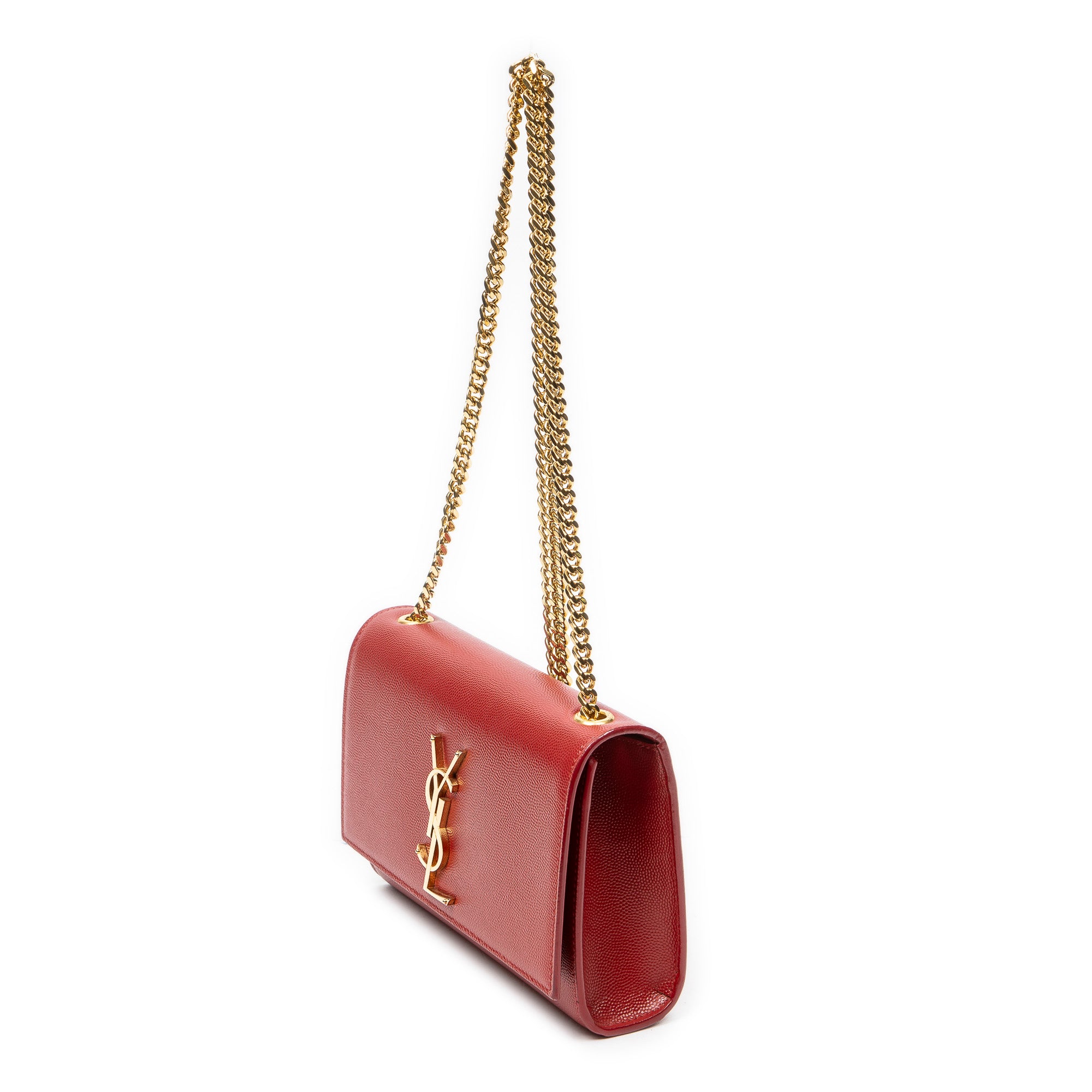 Shoulder Bag Small Kate Red Grain de Poudre Leather