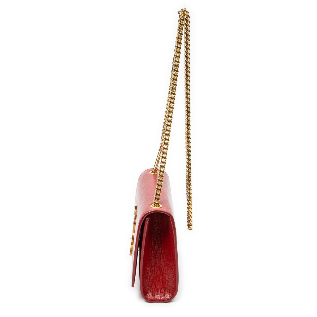 Shoulder Bag Small Kate Red Grain de Poudre Leather