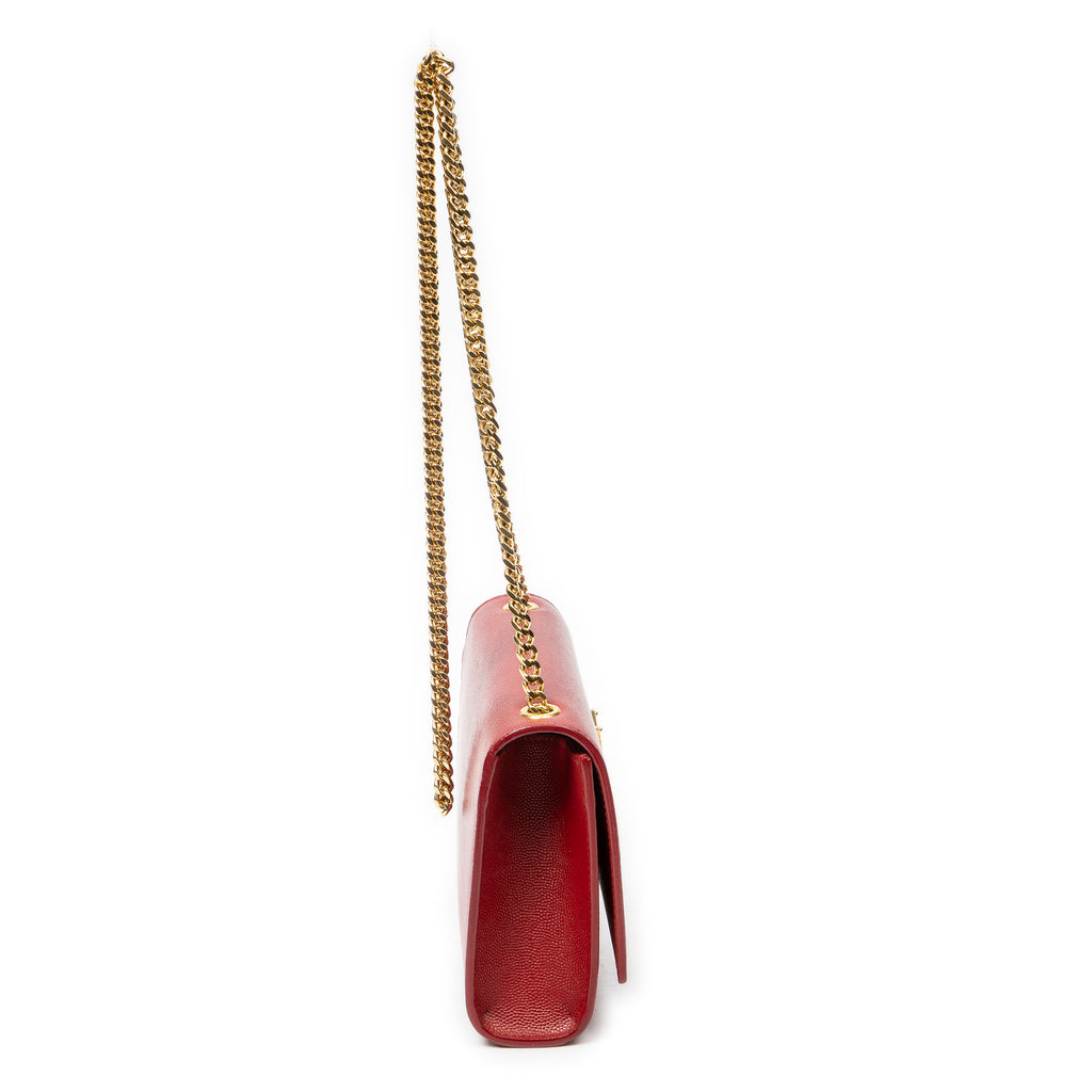 Shoulder Bag Small Kate Red Grain de Poudre Leather