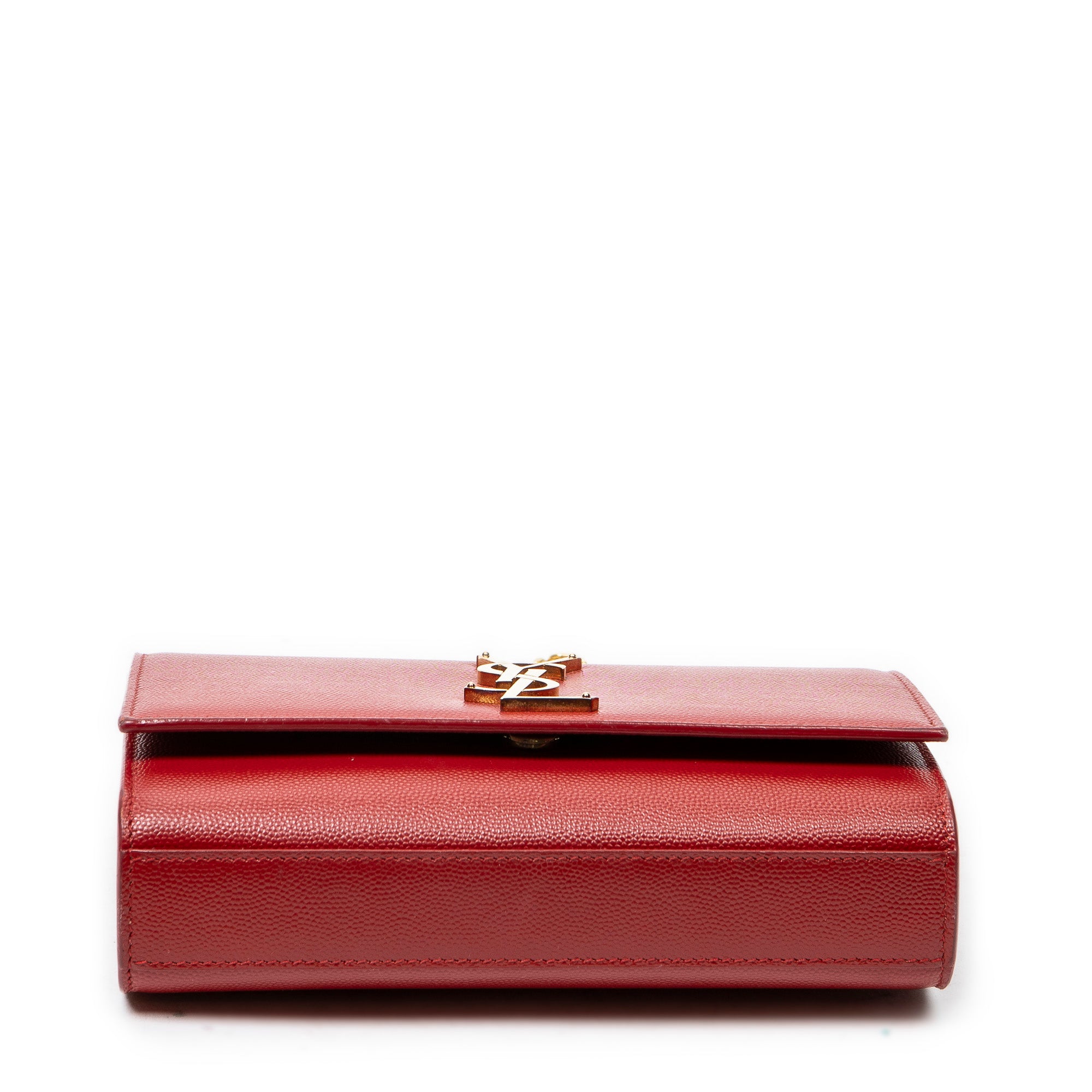 Shoulder Bag Small Kate Red Grain de Poudre Leather