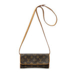 Shoulder Bag Twin PM Brown Monogram Canvas