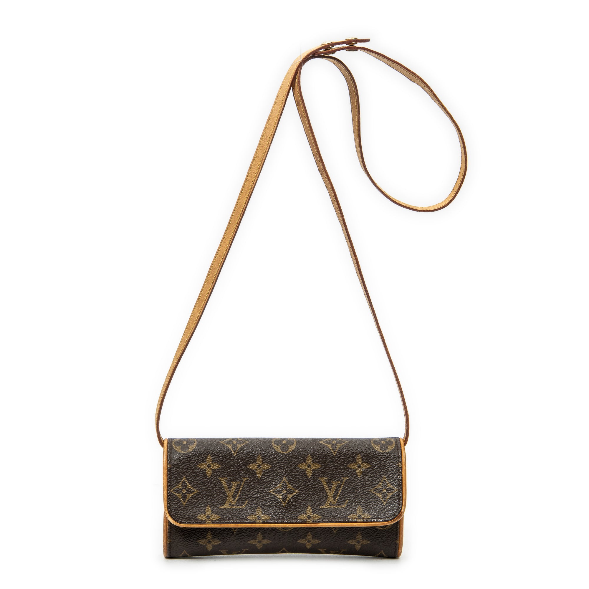 Shoulder Bag Twin PM Brown Monogram Canvas