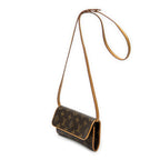 Shoulder Bag Twin PM Brown Monogram Canvas