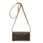 Shoulder Bag Twin PM Brown Monogram Canvas