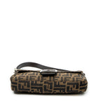 Shoulder Bag Baguette Brown Zucca Canvas