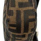 Shoulder Bag Baguette Brown Zucca Canvas