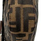 Shoulder Bag Baguette Brown Zucca Canvas