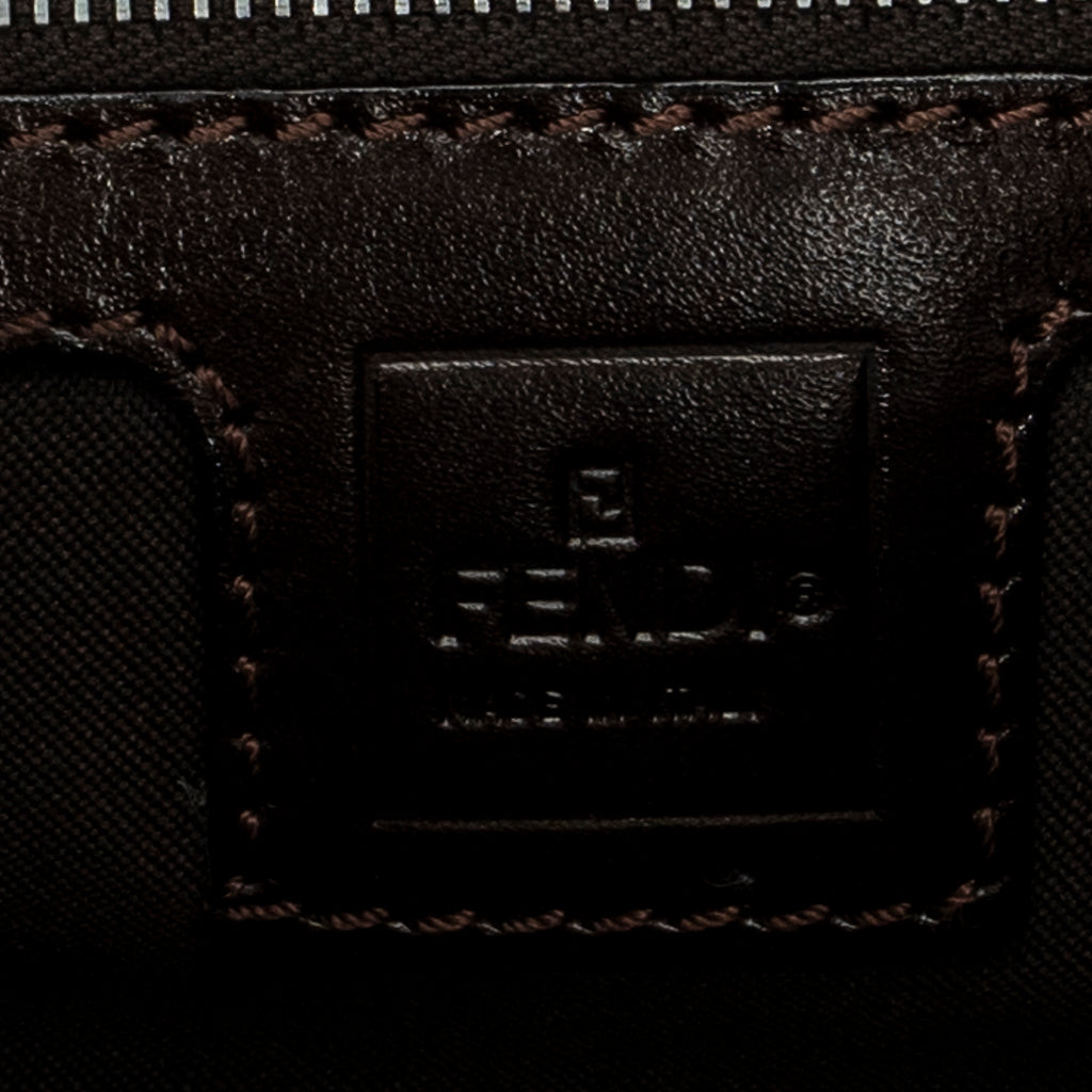 Shoulder Bag Baguette Brown Zucca Canvas
