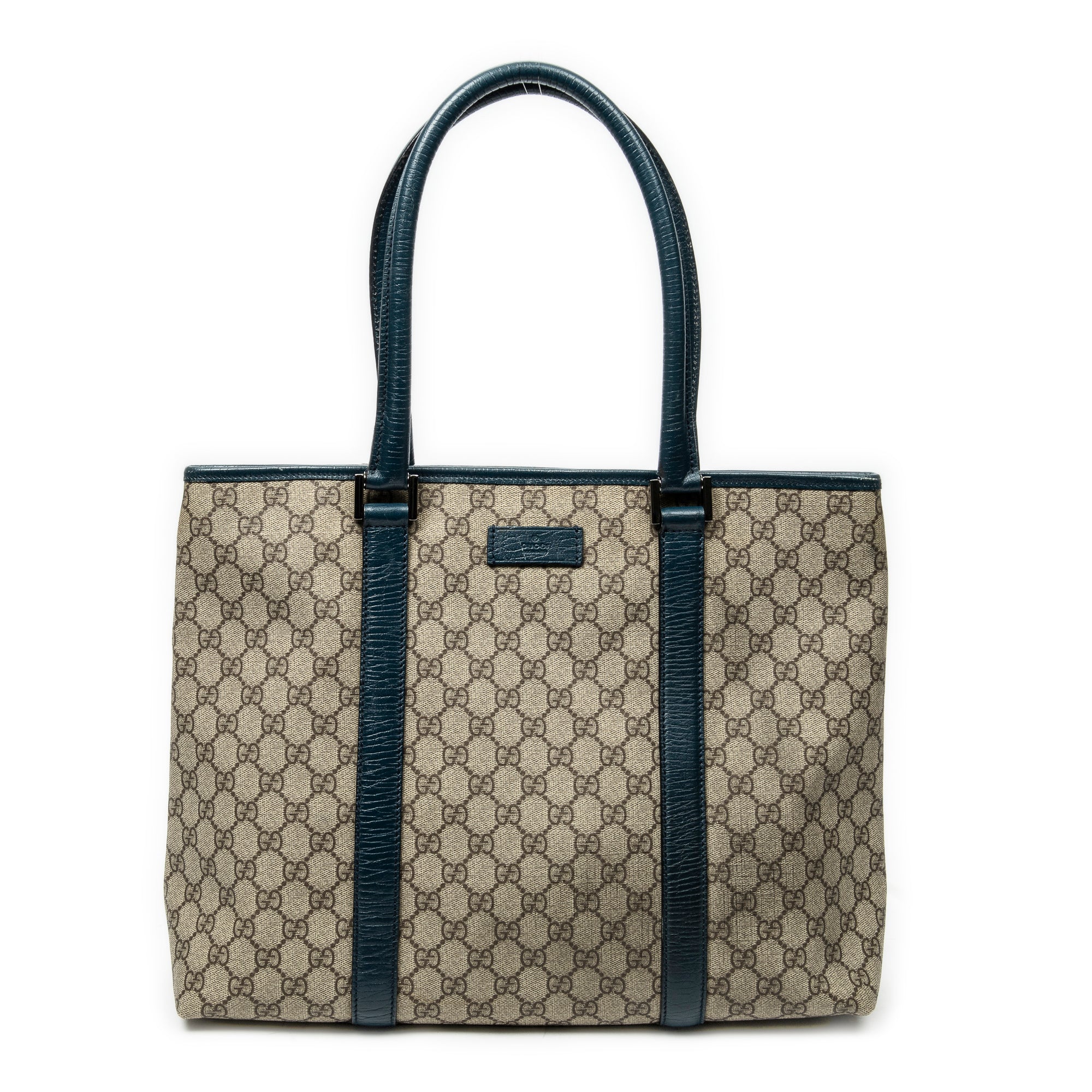 Shoulder Bag Large Open Tote Dark Green Supreme Coated Canvas