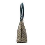 Shoulder Bag Large Open Tote Dark Green Supreme Coated Canvas
