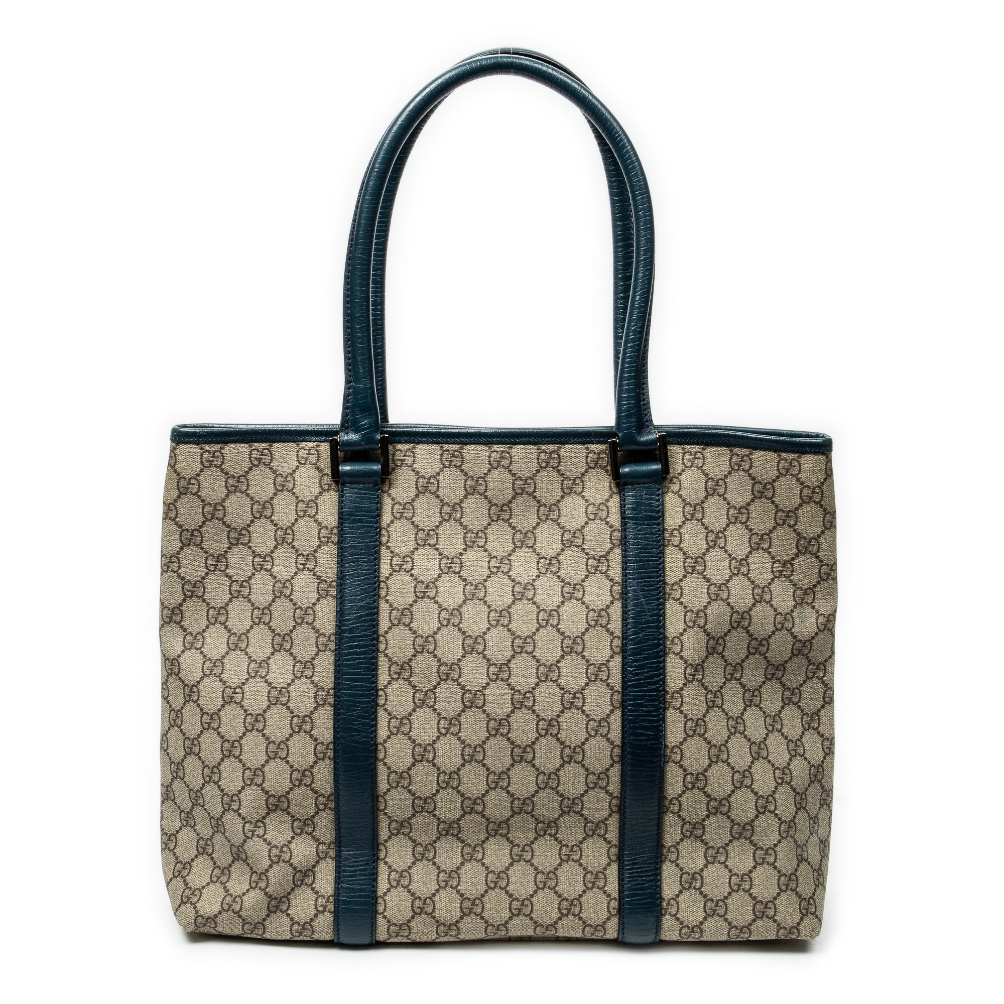 Shoulder Bag Large Open Tote Dark Green Supreme Coated Canvas