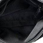 Waist Bag Small Waist Pouch Black Monogrammed Canvas