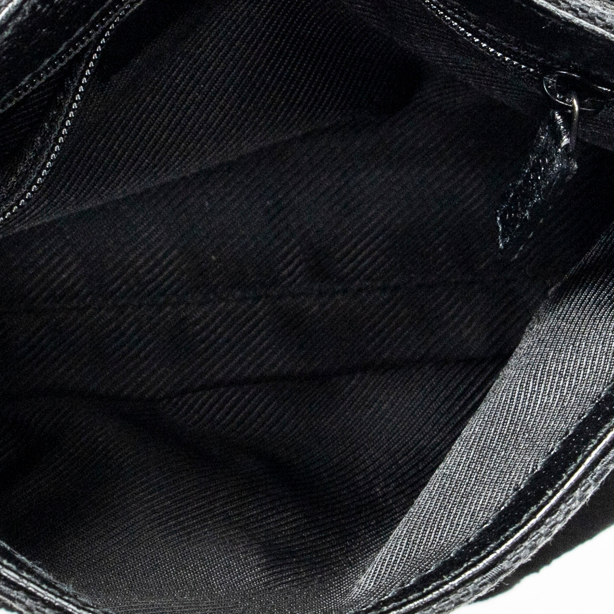 Waist Bag Small Waist Pouch Black Monogrammed Canvas