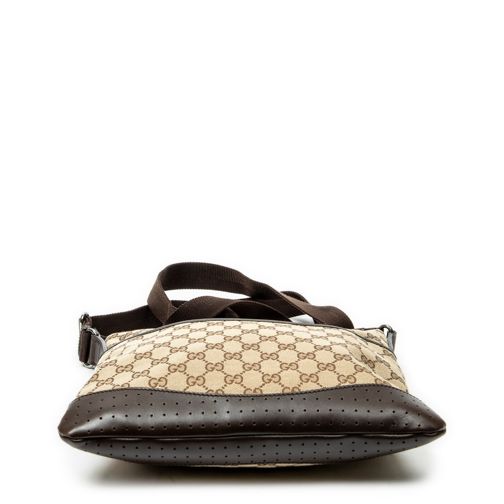 Shoulder Bag Medium Messenger Brown Monogrammed Canvas