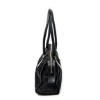 Shoulder Bag Horizontal Boston Black Nylon Canvas