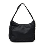 Bolso de hombro mini Zip Hobo lona de nylon negra
