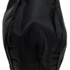 Bolso de hombro mini Zip Hobo lona de nylon negra