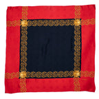 Bufanda Bufanda Roja 100% Seda Jacquard