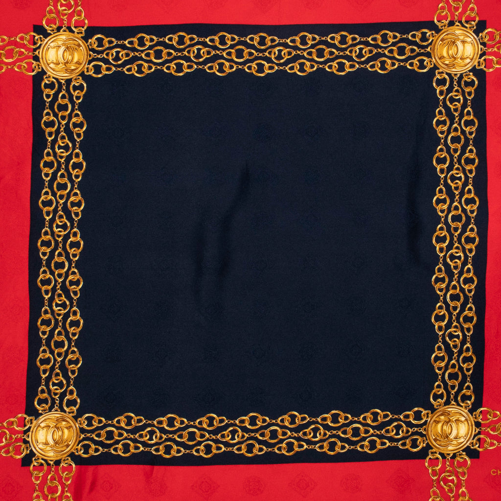 Bufanda Bufanda Roja 100% Seda Jacquard