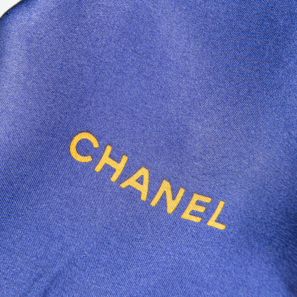 Chanel - Écharpe - Bleu/Or