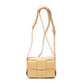 Shoulder Bag Mini Cassette Crossbody Beige Maxi Intrecciato Leather