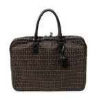 Handbag Vintage Briefcase Dark Brown Zucchino Canvas