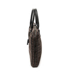 Handbag Vintage Briefcase Dark Brown Zucchino Canvas