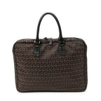 Handbag Vintage Briefcase Dark Brown Zucchino Canvas