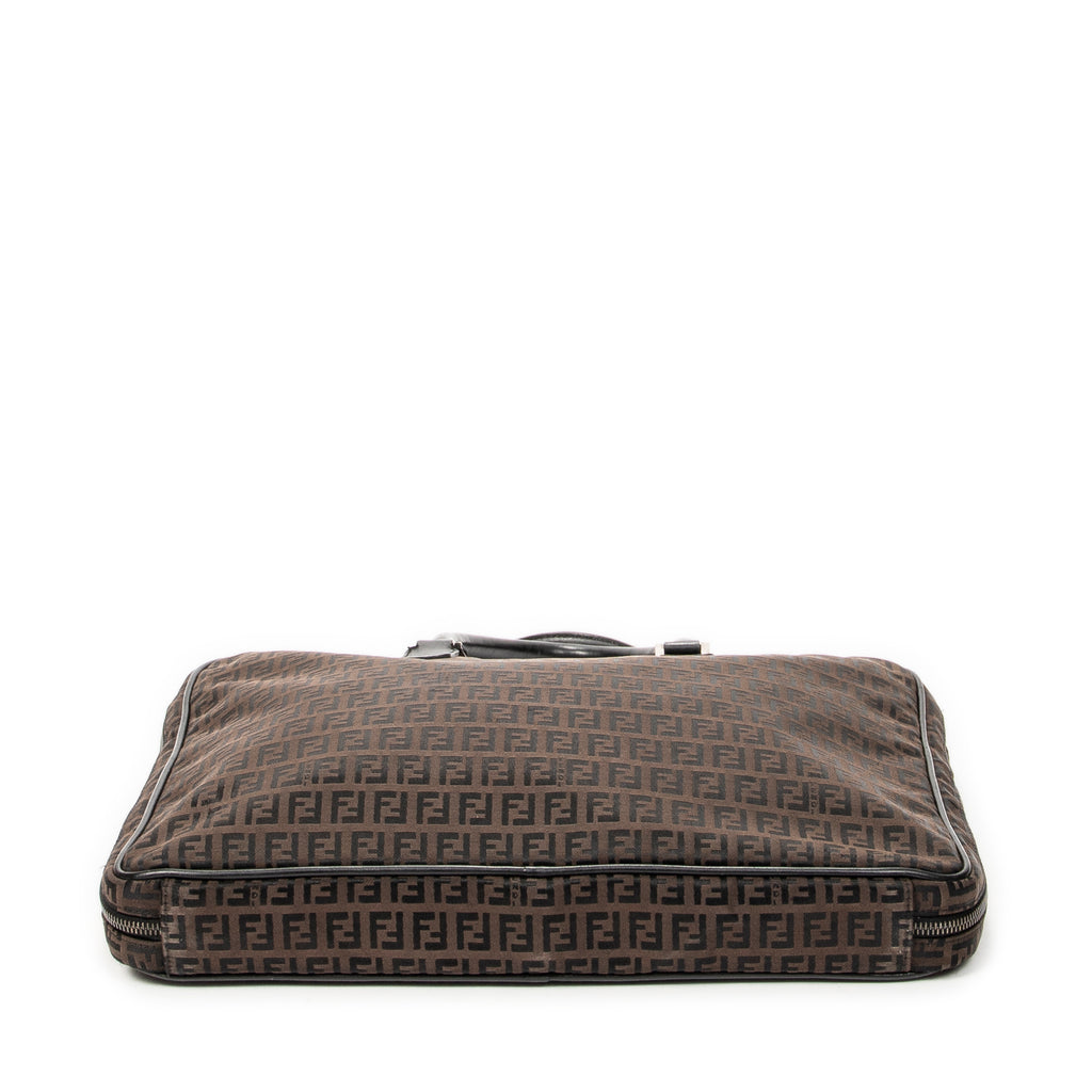 Handbag Vintage Briefcase Dark Brown Zucchino Canvas