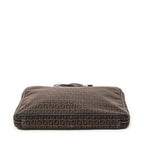 Handbag Vintage Briefcase Dark Brown Zucchino Canvas